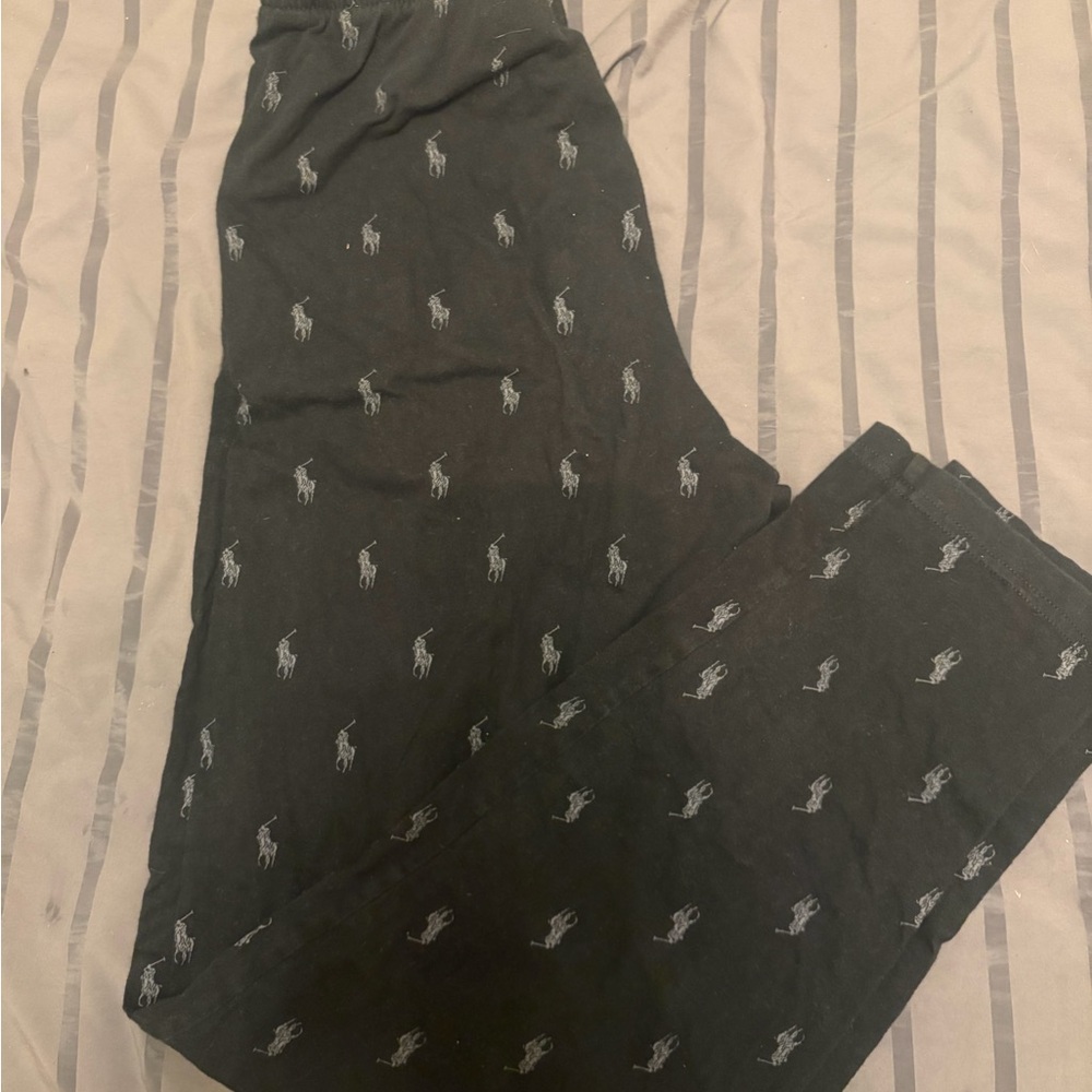 Ralph Lauren Black Lounge Pants with Logo